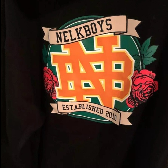 Nelk Boys FULL SEND Youtube BLACK Nelk logo Sweatshirt Hoodie (Large) - Picture 6 of 8